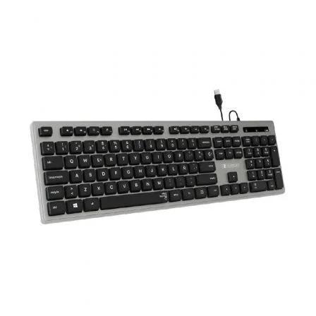 Tastiera ergonomica sottile Subblim - Tasti silenziosi e concavi - Connessione USB Plug and Play - Tastierino numerico - Tasti