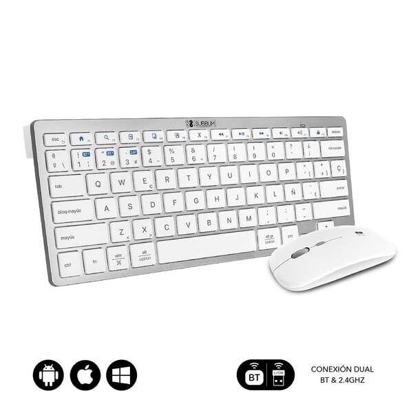 Subblim Compact Multi-Device Combo - Connettivit Wireless Multi-Dispositivo - Compatibile con Windows Android iOS e Macos - Co