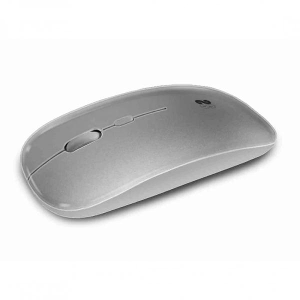 Subblim Dual Flat Mouse - Doppia Connessione - Clic Silenzioso - Batteria Ricaricabile - Rotella in Silicone - Precisione 1600