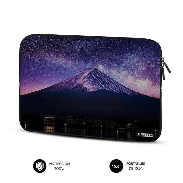 Custodia Subblim Trendy in neoprene per laptop da 156" - Spessore 3 mm - Resistenza agli urti - Design montano - Colore nero