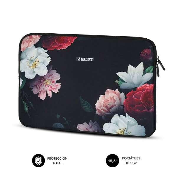 Custodia Subblim Trendy in Neoprene - Spessore 3Mm - Resistenza A Urti e Cadute - Fiori Colorati