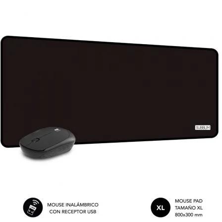 Sottomano da scrivania Subblim Harmony - 800x300x2 mm - Resistente all'acqua - Base antiscivolo - Design ergonomico - Risoluzio