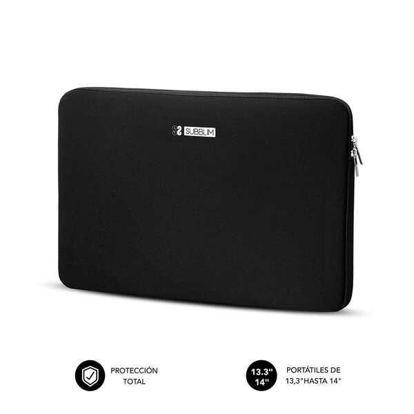 Subblim Business Laptop Sleeve Custodia in neoprene per laptop fino a 14" - Realizzata in neoprene - Sottile e leggera - Doppia