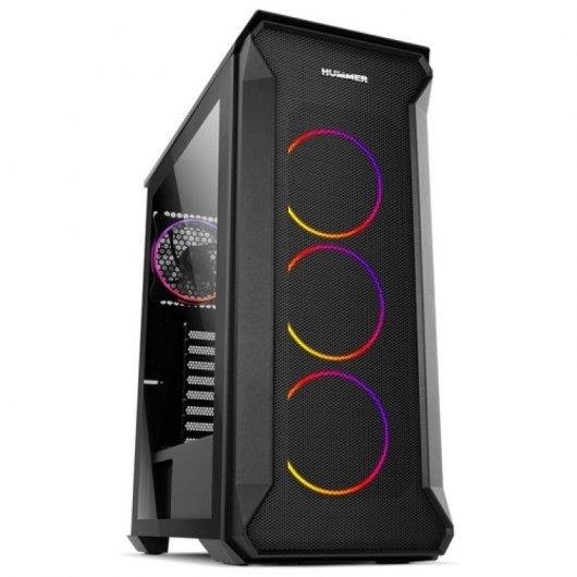 Nox Hummer Quantum Caja Torre ATX, Micro Atx e ITX - Glass temperato - 7x SSD 2.5 - 2x HDD 3.5 - USB 3.0, USB 2.0 - Supporta la