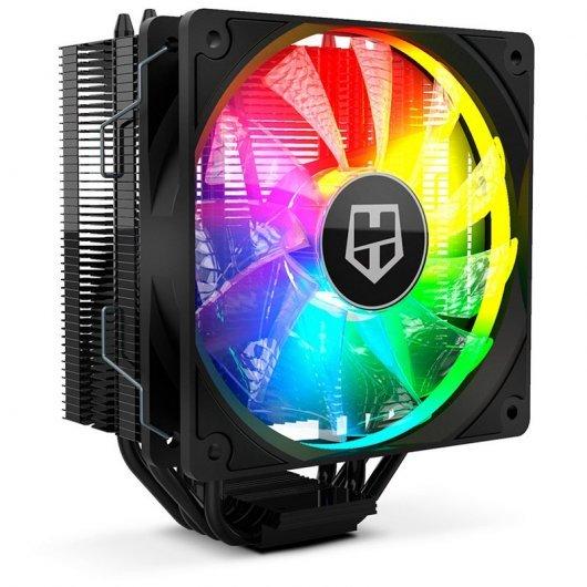 NOX HUMMER H -224 VENTO CPU ARGBB con dissipatore PWM da 120 mm - illuminazione RGB - base di alluminio - 4 cuminali di rame