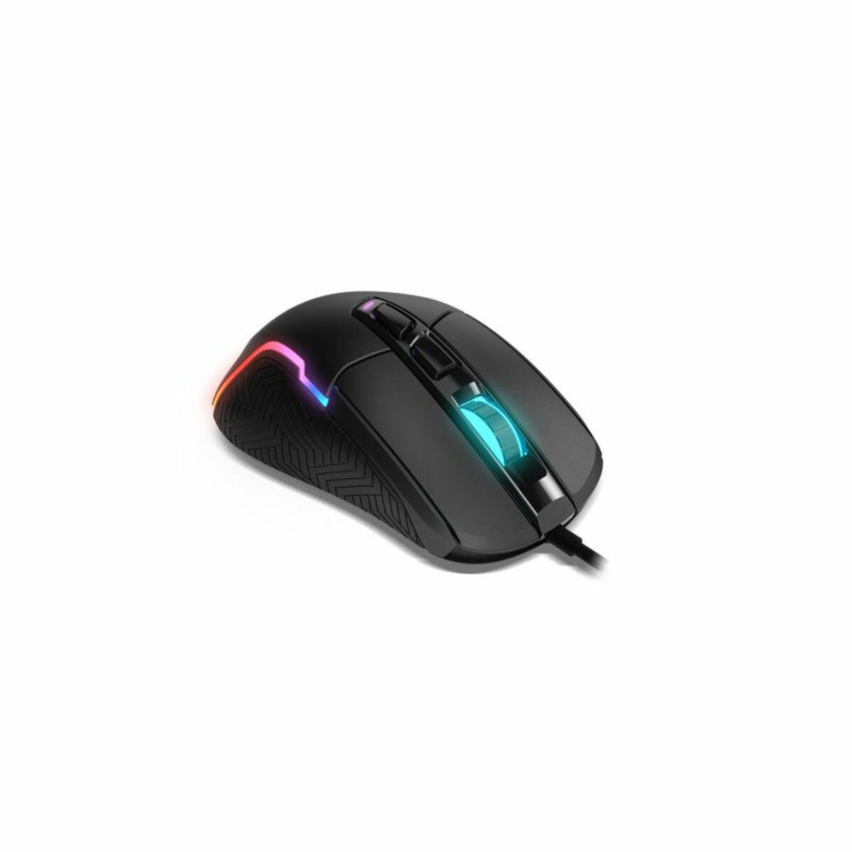 Kick Kick Gaming USB 12000DPI - 6 pulsanti programmabili - illuminazione RGB - Uso Diestro - Cavo da 1,50 m