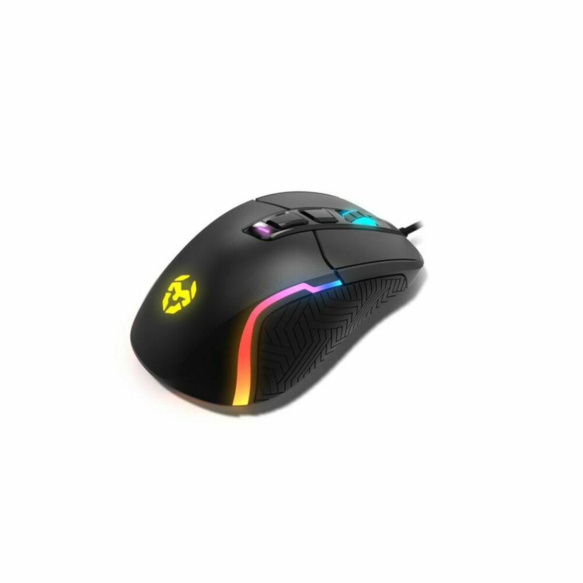 Kick Kick Gaming USB 12000DPI - 6 pulsanti programmabili - illuminazione RGB - Uso Diestro - Cavo da 1,50 m