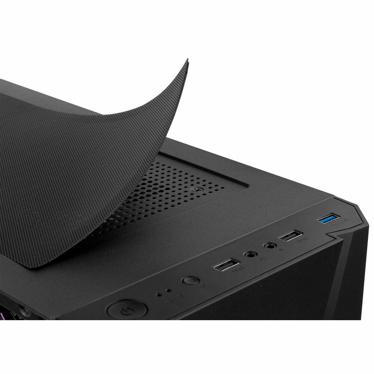 NOX HUMMER FROST CAJA Semiterire ATX, Micro ATX - Pannello laterale in vetro temperato - 3x SSD 2.5 - 2x HDD 3.5 - USB 3.0, USB