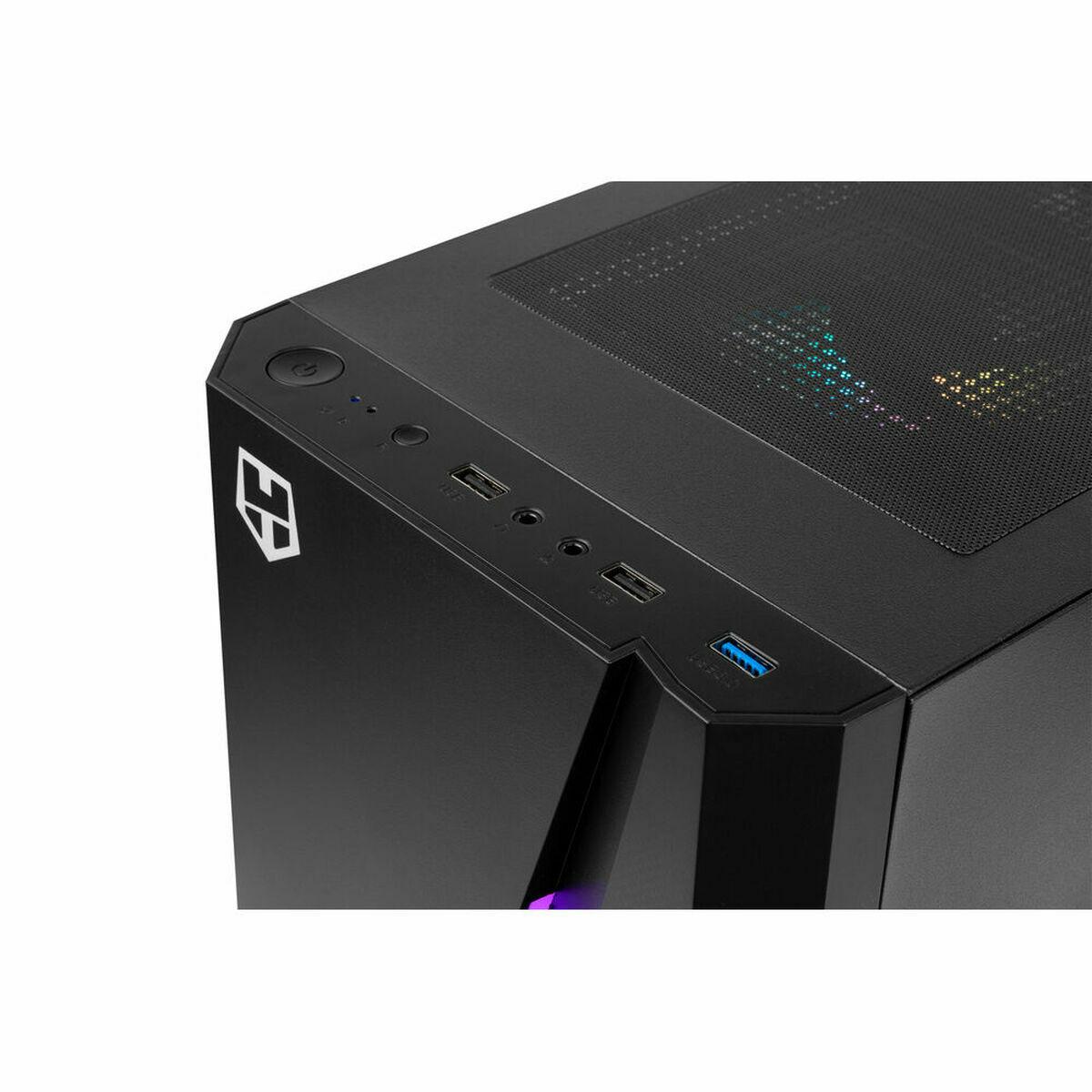 NOX HUMMER FROST CAJA Semiterire ATX, Micro ATX - Pannello laterale in vetro temperato - 3x SSD 2.5 - 2x HDD 3.5 - USB 3.0, USB