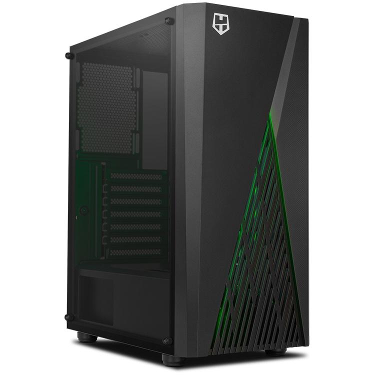 NOX HUMMER FROST CAJA Semiterire ATX, Micro ATX - Pannello laterale in vetro temperato - 3x SSD 2.5 - 2x HDD 3.5 - USB 3.0, USB