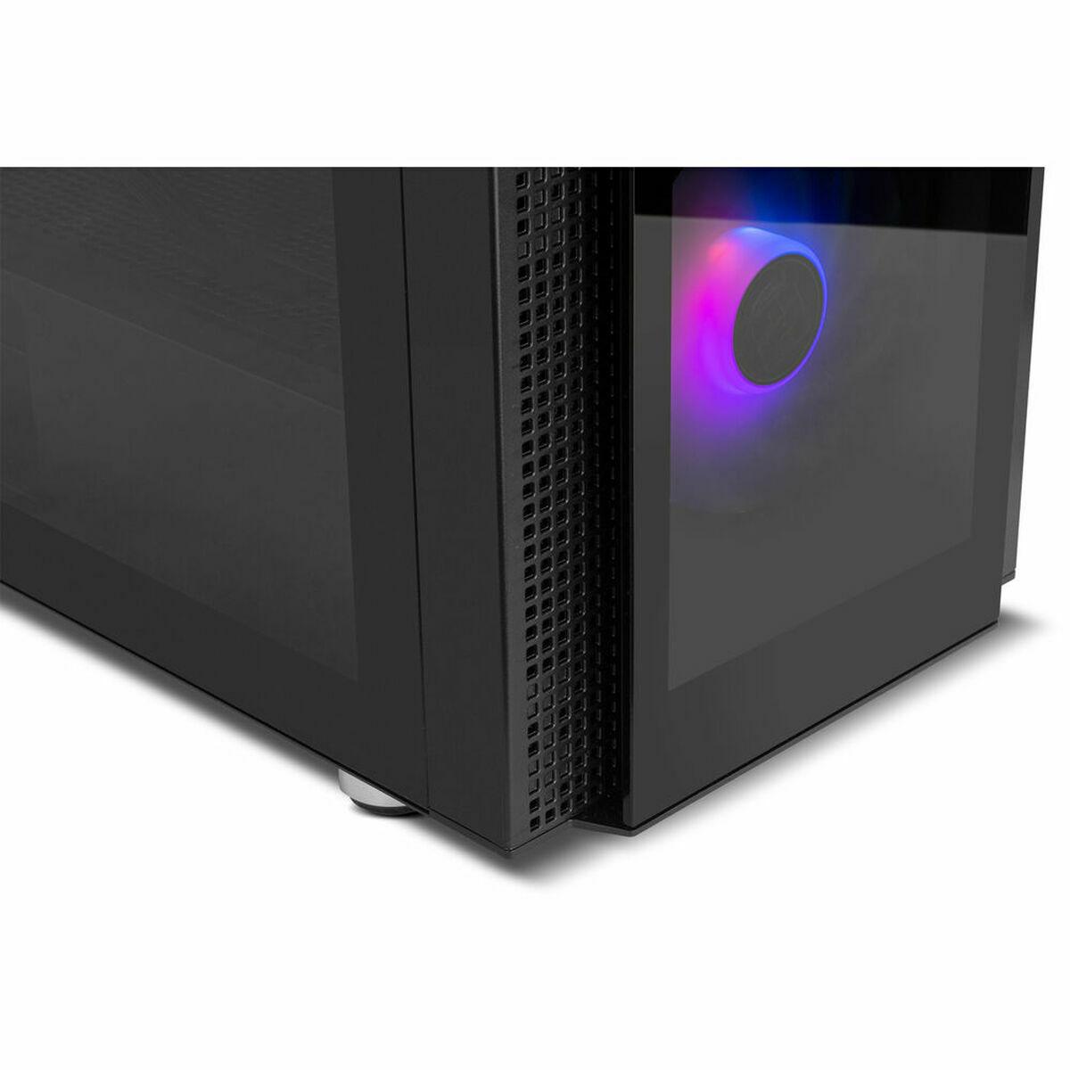 NOX Hummer Horus Case Semiterirre ATX, Micro ATX, Mini ITX, E -ATX - vetro temperato di pannello laterale e anteriore - dimensi