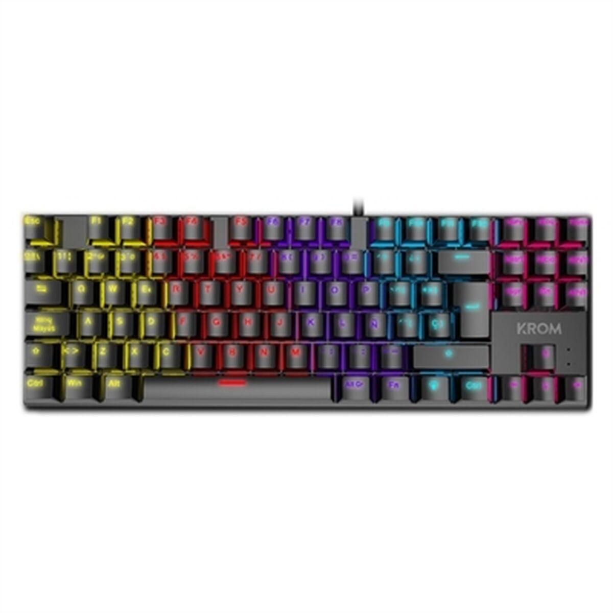 Keybook di gioco TKL KROM KASIC MECCANICO - Multipli Lighting RGB