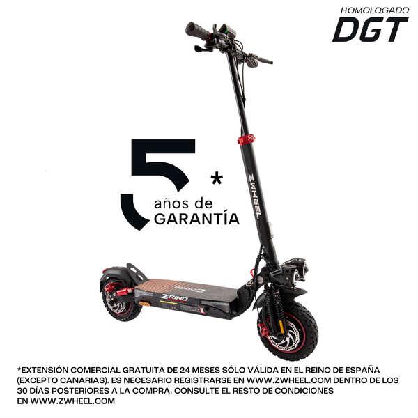 Scooter elettrico Zwheel ZRino Duo Max Motore 2x 500 W - Omologato DGT - Autonomia fino a 70 km - Sospensioni idrauliche anteri