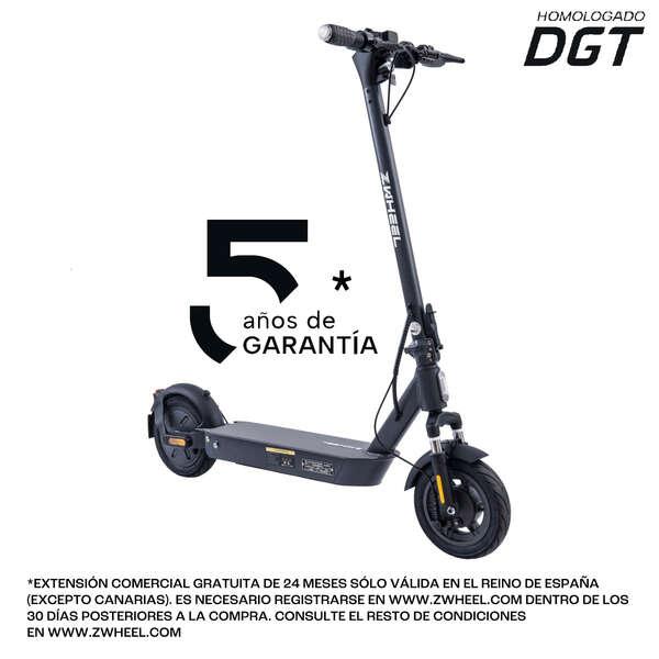 Monopattino Elettrico Zwheel ZFox Max Urban Dark Motore 400W - Omologato DGT - Velocit fino a 25Km/h - Autonomia fino a 50km -