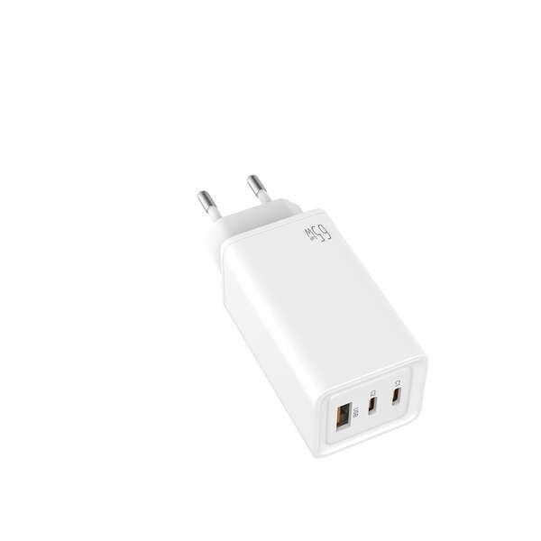 Caricatore universale LeooTec Fast Gan GAN 2 USB-C PD 1 USB-A 65W