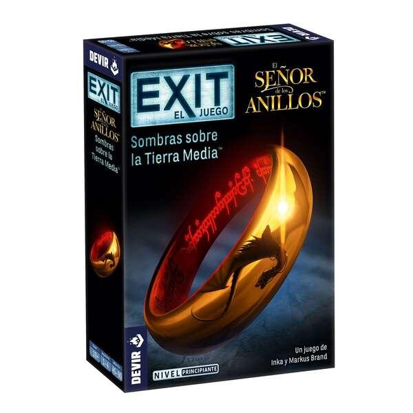 Exit Il Signore degli Anelli Ombre sulla Terra di Mezzo Gioco da Tavolo - Tema Fantasy - Da 1 a 4 Giocatori - Da 10 Anni - Dura