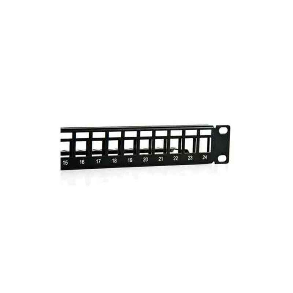 Pannello patch 2LAN 19" vuoto 24 porte UTP