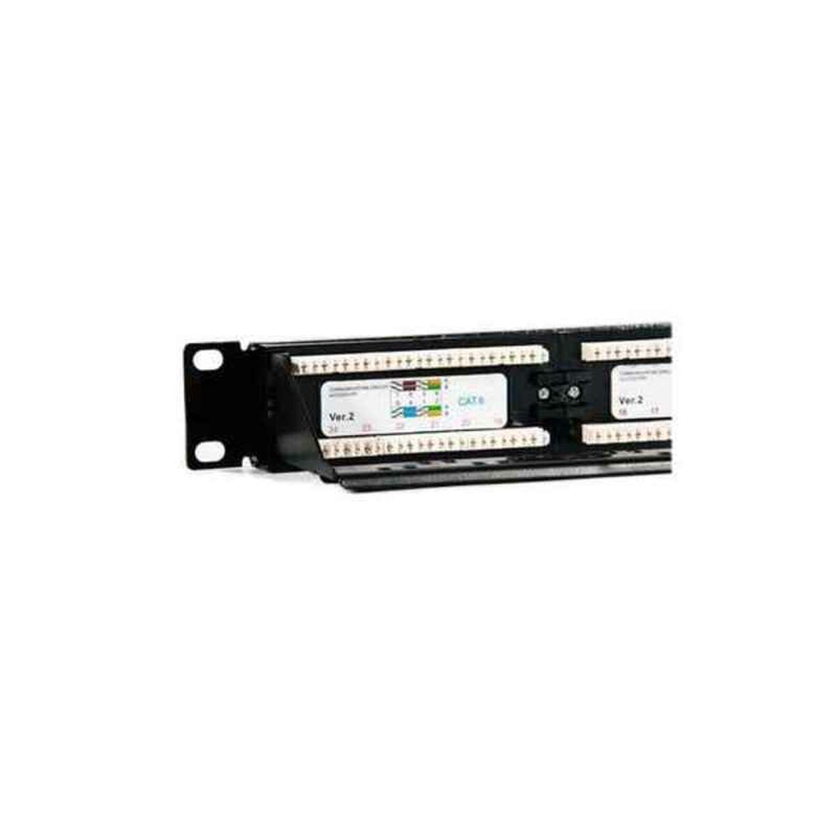 Pannello patch 2LAN 19" CAT6 24 porte UTP