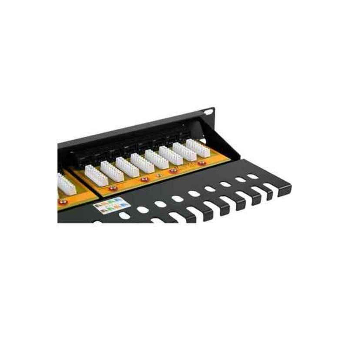 Pannello patch 2LAN 19" CAT6A 24 porte UTP