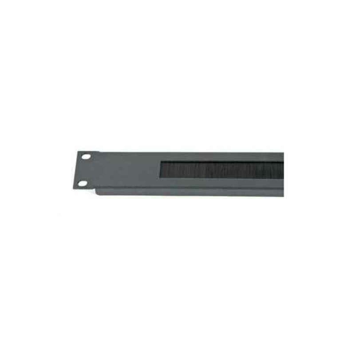 Pannello pressacavo a spazzola 2LAN 19" 1U Metallo