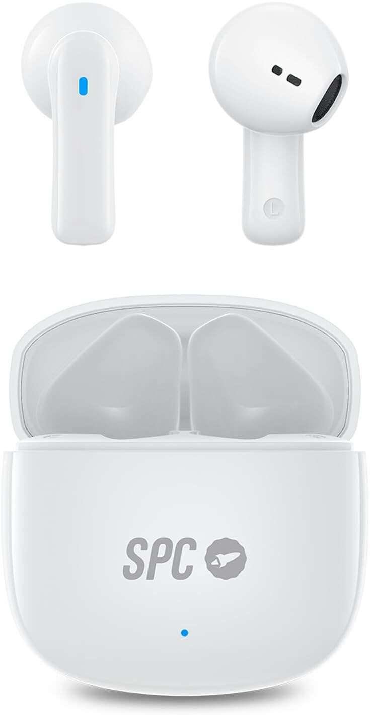 Cuffie SPC True Wireless Zion 2 Play - Autonomia 28 ore - Base di ricarica USB-C - Controllo tramite tasti - Compatibile con as