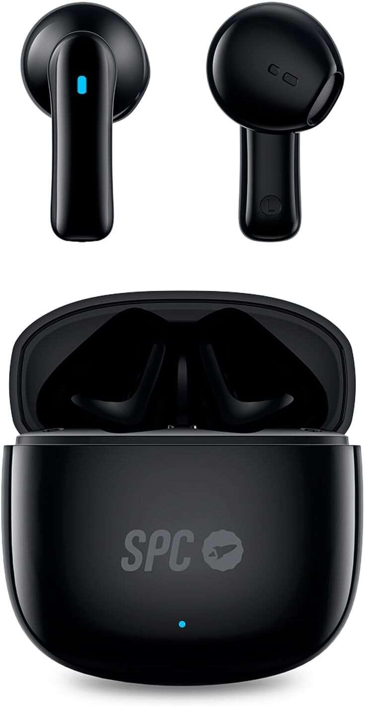 Cuffie SPC True Wireless Zion 2 Play - Autonomia 28 ore - Base di ricarica USB-C - Controllo tramite tasti - Compatibile con as