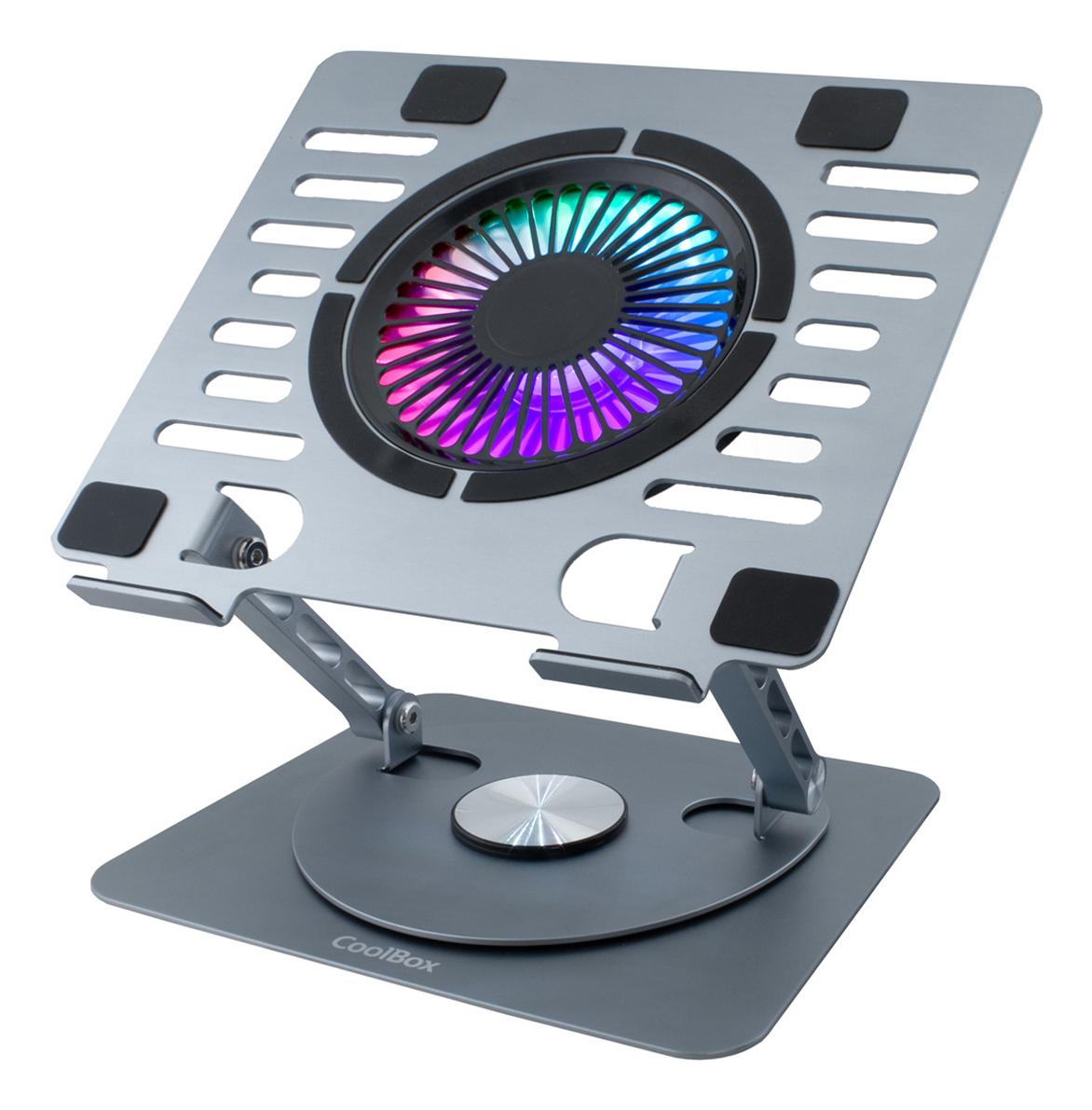CoolBox COO-NPC17-AV1 base di raffreddamento per laptop 43,2 cm (17") 1000 Giri/min Argento