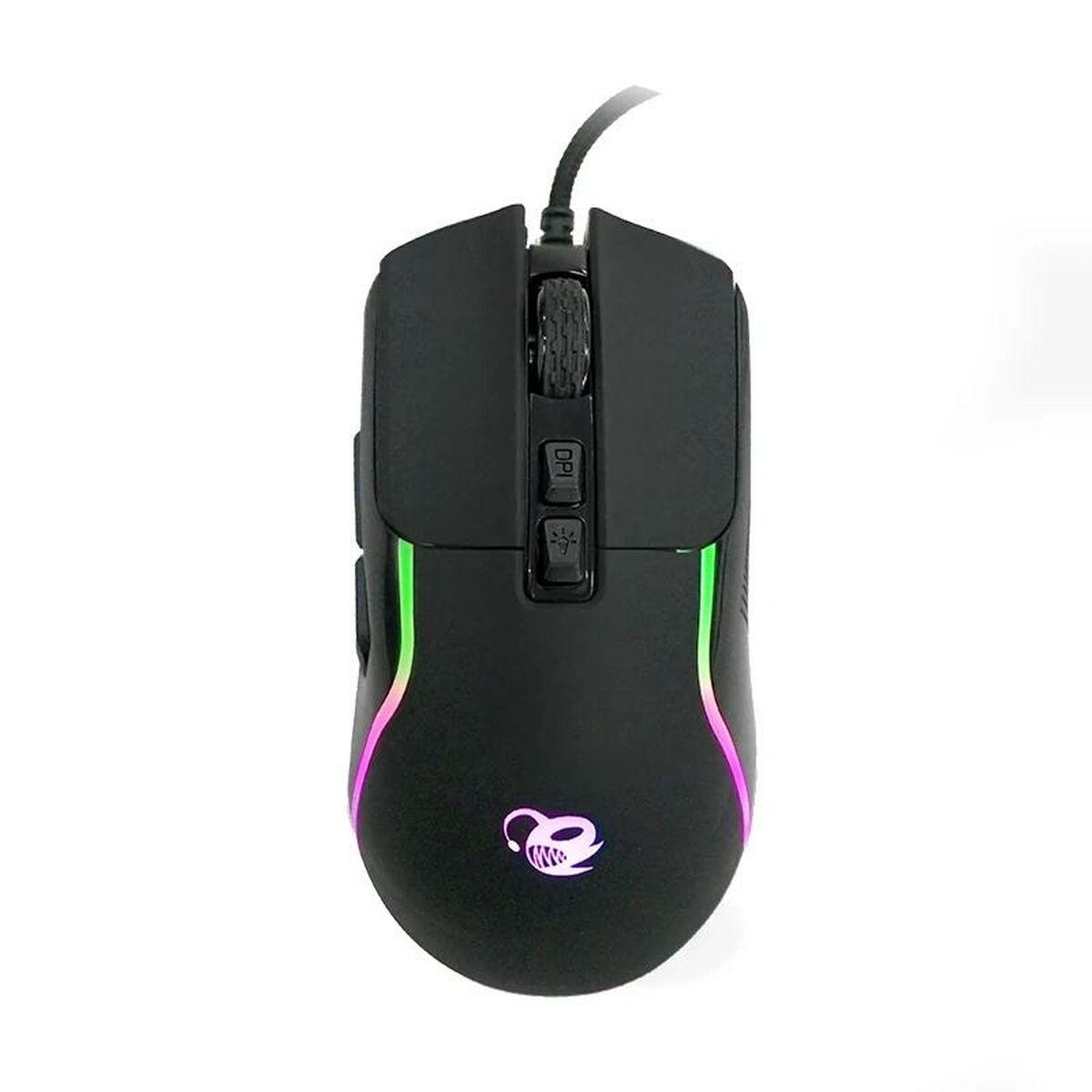 Tastiera e Mouse CoolBox DEEPGAMING XWING2 Nero Multicolore Qwerty in spagnolo