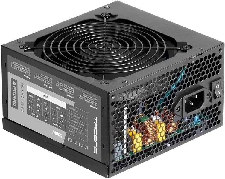 Tacens Anima Apiii500 Fonte alimentare 500W ATX - Efficienza in bronzo dell'85% - ventola da 120 mm