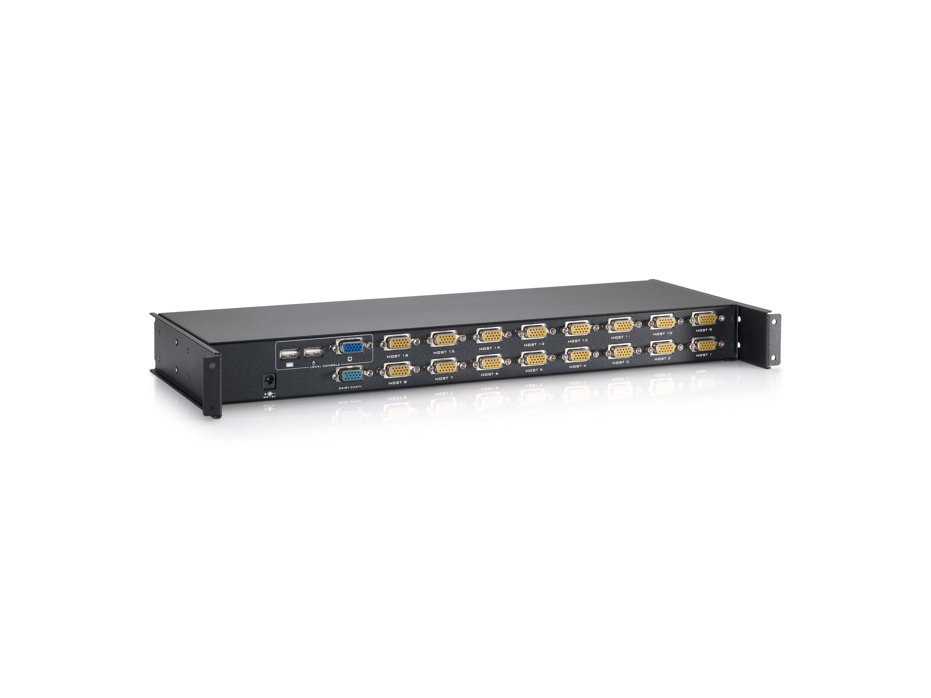 LevelOne KCM-1632 switch per keyboard-video-mouse (kvm) Nero
