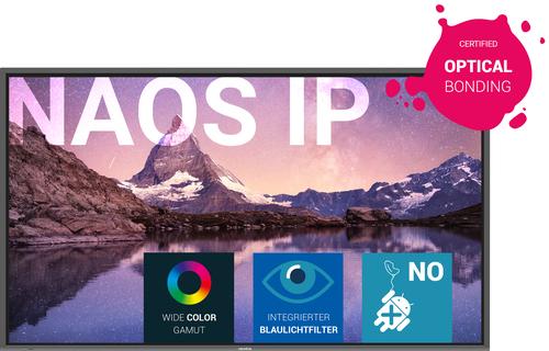 Newline Naos IP 86" Pannello piatto interattivo 2,18 m (86") LED 400 cd/m² 4K Ultra HD Nero Touch screen Processore integrato
