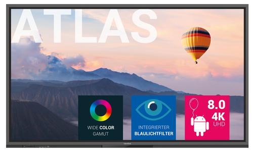 Newline Atlas lavagna interattiva 165,1 cm (65") 3840 x 2160 Pixel Touch screen Nero