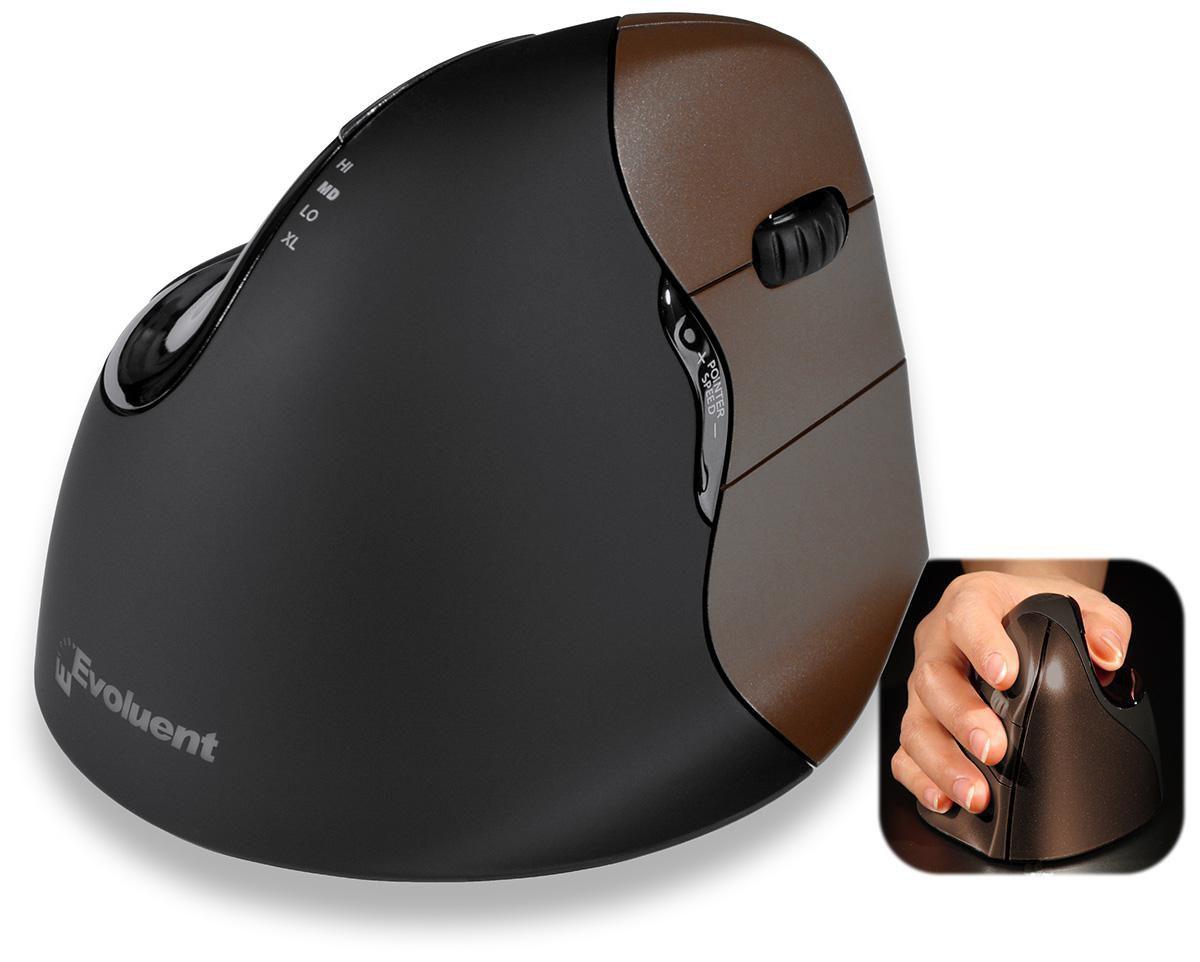 Evoluente VerticalMouse 4 a destra Small - Mouse - Per cornici di destra - Otticamente - 6 tasti - wireless - USB
