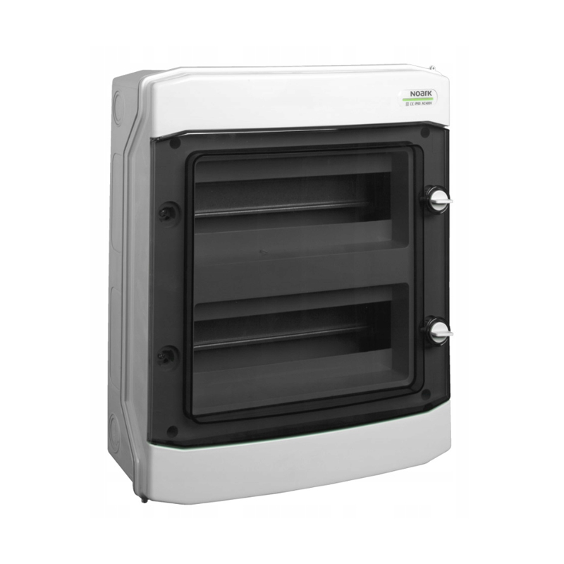 Custodia da installazione, plastica, montaggio su superficie, IP65, 2 file, 12 moduli, 1000 V CC