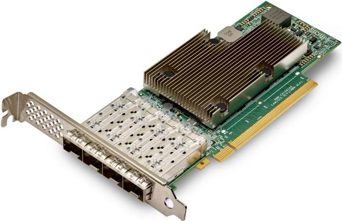 Broadcom BCM957504-P425G scheda di rete e adattatore Interno Fibra 25000 Mbit/s (Broadcom 10/25 GbE 4-port SFP+/SFP28 Server Ad