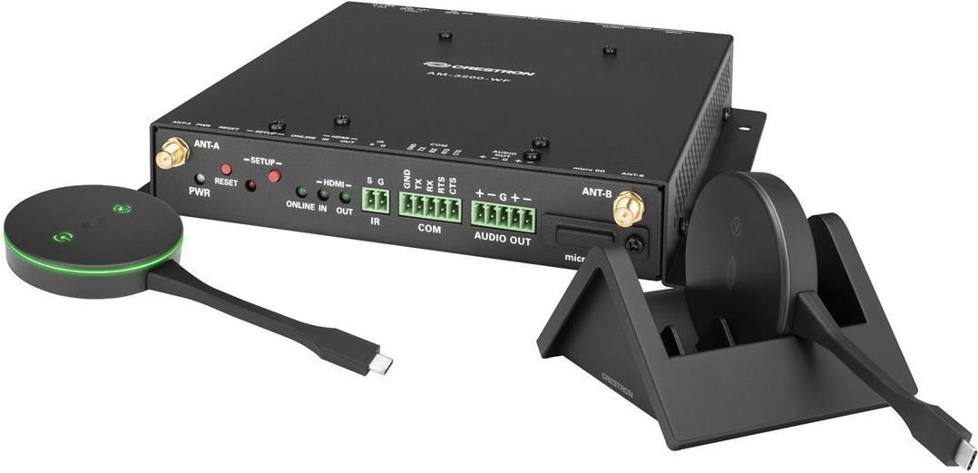 Crestron AM3-212-I KIT moltiplicatore AV Ricevitore AV Nero (Crestron AirMedia Series 3 AM3-212-I KIT - Presentation controller