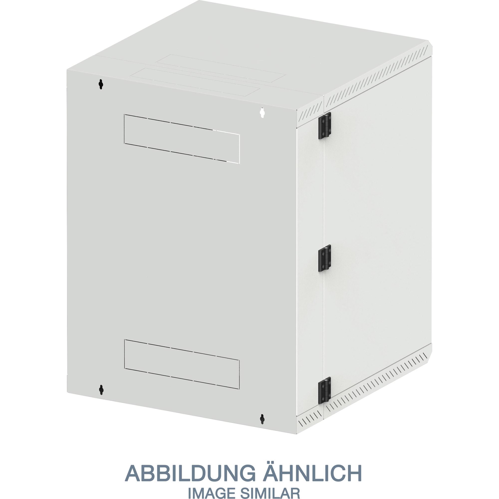 Custodia da parete Triton 19" 12U RBA, 2 parti, 600 x 515 m, porta interamente in vetro