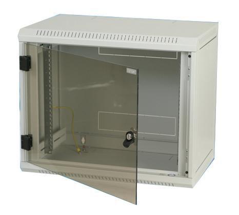 RBA-06-AS4-CAX-A1 1-teilig Vormontiert 2xLochrasterprofile 19" H370xB600xT395mm Schloss 1xBrstensatz 4xffnungen fr Kabele