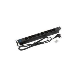 48.3cm (19) Strip Socket Strip Outlet multiplo 8xsockets (CEE7) -GTPlug (CEE7)