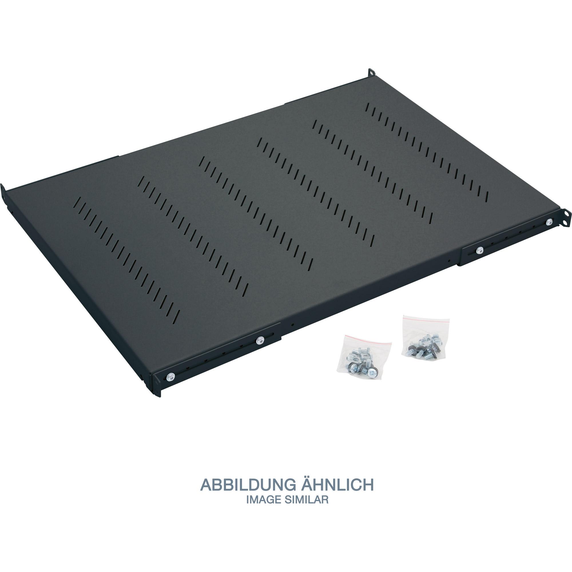 • RAB-UP-550-H4, incl. materiale di montaggio • nero RAL9005 • fissato davanti e dietro • t=550-650mm • per armadi co