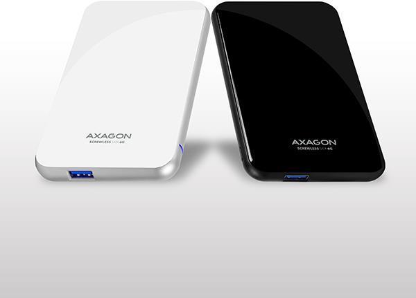 Axagon EE25-S6B contenitore di unit di archiviazione Box esterno HDD/SSD Nero 2.5 (AXAGON EE25-S6B 2.5 Case USB3.0 /SATA 6G Pl