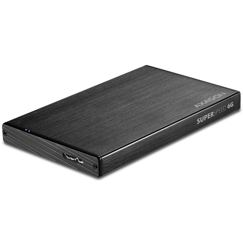 Axagon EE25-XA6 contenitore di unit di archiviazione Box esterno HDD/SSD Nero 2.5 (AXAGON EE25-XA6 USB3.0 - SATA 6G 2.5 Extern