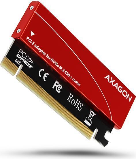 Axagon PCEM2-S scheda di interfaccia e adattatore Interno M.2 (AXAGON PCEM2-S PCIe 3.0 x16 Adapter 1x M.2 NVMe SSD With Passive
