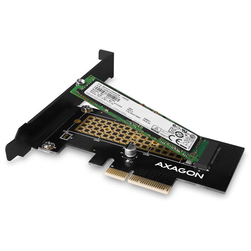 Axagon PCEM2-N scheda di interfaccia e adattatore Interno M.2 (AXAGON PCEM2-N PCIe 3.0 x4 Adapter 1x M.2 NVMe SSD With Passive