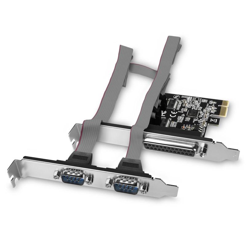 Adattatore PCIe PCEA-PSN con 1 porta parallela + 2 porte seriali - chipset ASIX AX99100