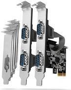 Adattatore PCIe PCEA-S4N con 4 porte seriali - chipset ASIX AX99100