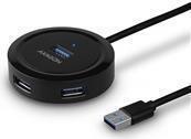 Hub USB-A AXAGON HUE-P1A 4x USB 3.0 alimentatore esterno - 30 cm (HUE-P1A)