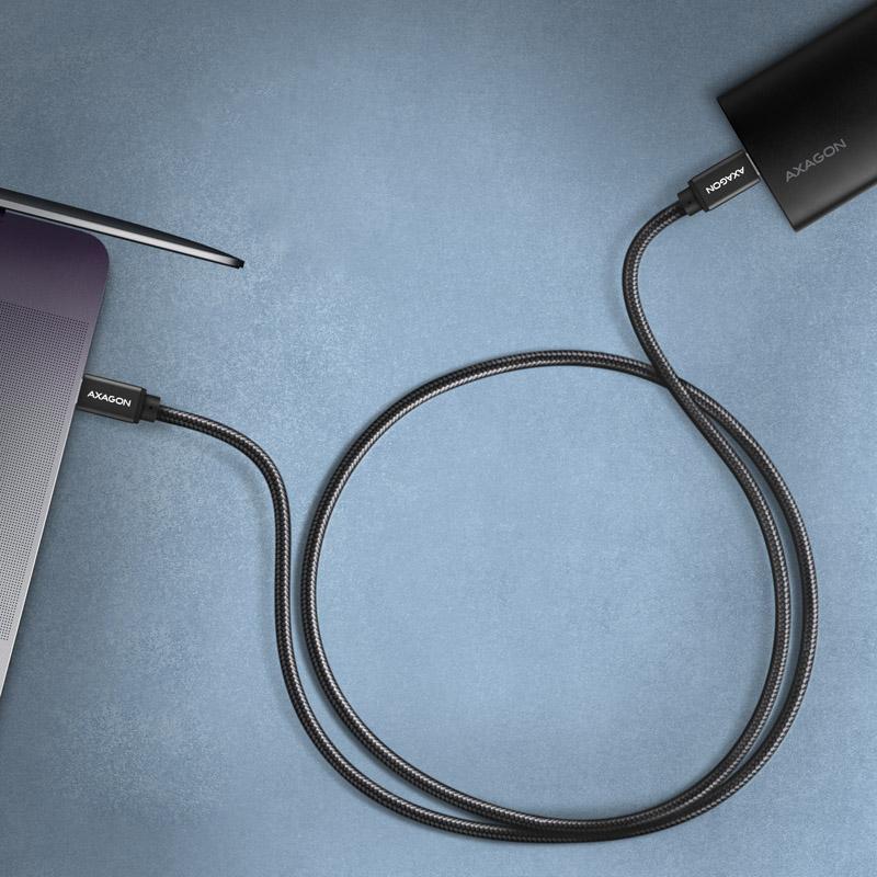 Axagon BUCM3-CM10AB cavo USB USB 3.2 Gen 1 (3.1 Gen 1) 1 m USB C Nero