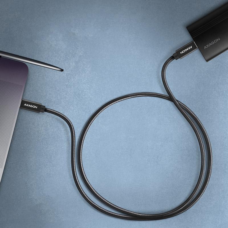 Axagon BUCM32-CM20AB cavo USB USB 3.2 Gen 2x2 2 m USB C Nero