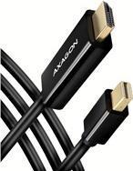 Axagon RVDM-HI14C2 Mini-DisplayPort zu HDMI Adapterkabel 4K/30 Hz 180 cm lang - Kabel - Digital/Display/Video 18 m Mini Display